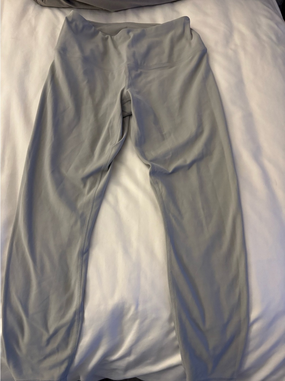Yogalicious Grey LUX Printed Activewear Label Leggings